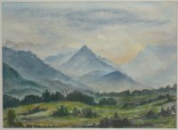 Karoline Ott: Alpenlandschaft